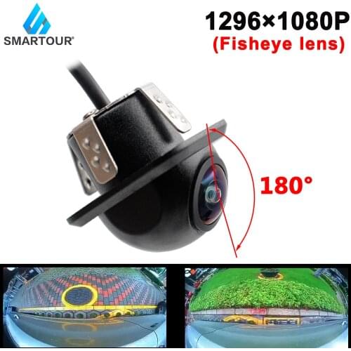 Rear View Camera Fisheye Lens 180° High Resolution Definition Starlight Night Vision Backup Hd Car Reverse Camera For Multimedia