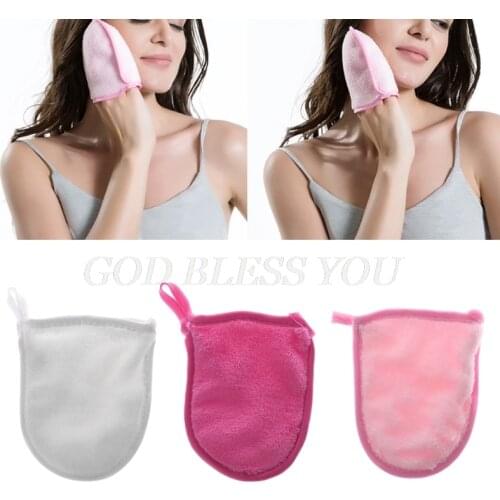Reusable Microfiber Facial Cloth Face Towel Makeup Remover Cleansing Glove Tool Drop Shipping