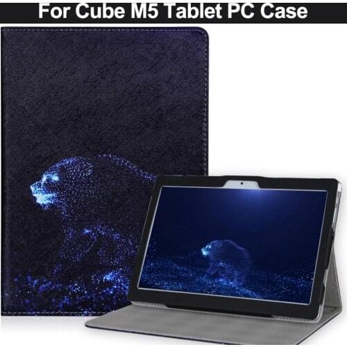 Fashion PU Case cover for 10.1 inch ALLDOCUBE M5 tablet pc for ALLDOCUBE M5 case with gift