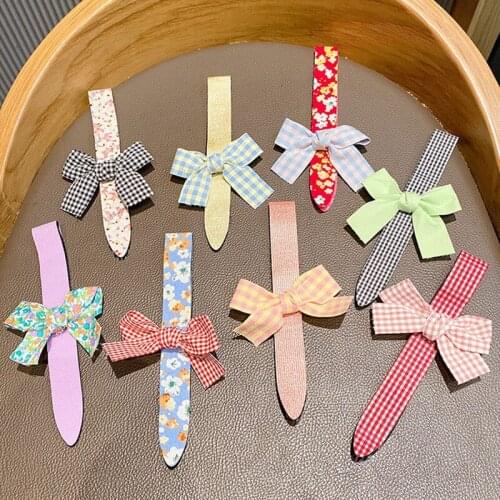 New Girls Bow Hairbands Velcro Hair Accessories Hair bands Post Baby Headband Hairpin Bangs Posted Broken Hair Holder Headdress