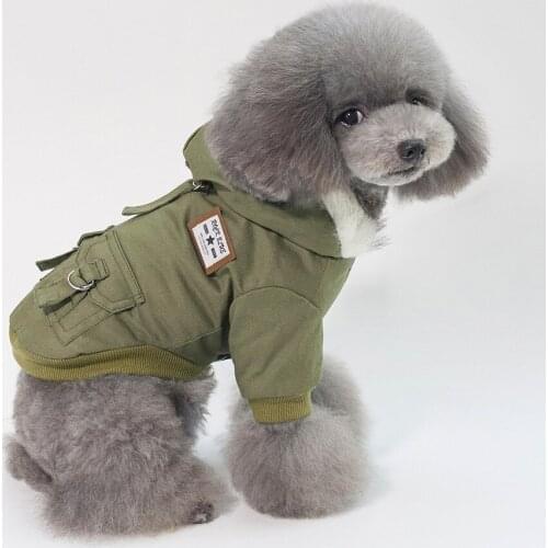 New Pet Dog Coat Cotton Winter Thicken Hoodies For Chihuahua Soft Fur Hood Puppy Jacket Clothes Small Puppy Dogs Cat Clothing