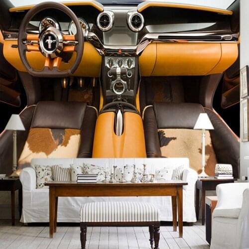 Custom 3d mural Large wallpaper clothes shop KTV BAR hotel steeling wheel mural bedroom living room wallpapaer mural