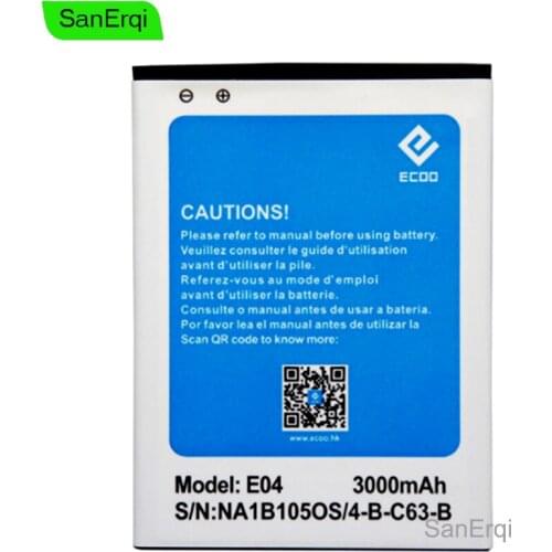 Original For Elephone ECOO E04/E04 Plus Battery High Quality For Bluboo X6 (BT-C63) Batteries 3000mAh Battery
