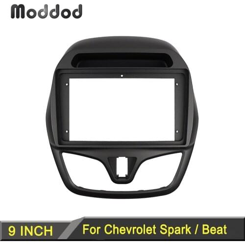 9 Inch Radio Fascia for Chevrolet Spark Beat Daewoo Matiz 2015 Dash Kit Stereo Panel Dashboard Installation trim Frame Car Bezel