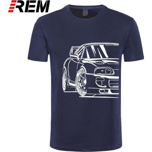 REM Best Supra 2JZ JDM T Shirt Colors Fashion Harajuku Tee Shirt 100% Cotton Plus Size Sports Car T-shirt Streetwear Camiseta