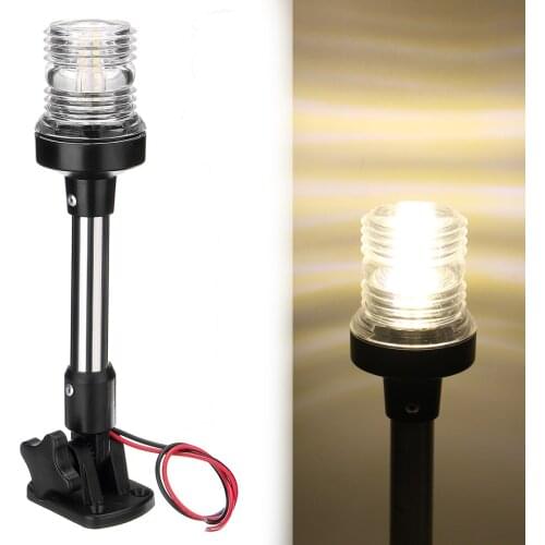 Folding LED navigation lightfor Yacht Boat Stern Anchor Light 12-24V Pactrade Marine for Boat Sailing Signal Light