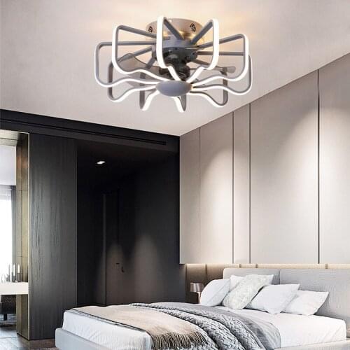 Modern Fan Led Ceiling Fan Remote Control Sealing Fan With Light 110V 220V Fan Ceiling Light Fan For Room Living Room