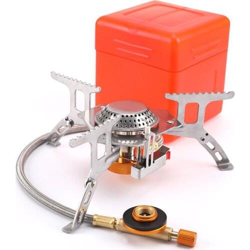 Outdoor windproof stove, portable camping stove, picnic stove, outdoor equipment, split gas stove, high mountain fire