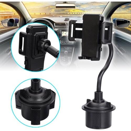 Universal For Samsung Galaxy S10e S10 S8 S9 Car Mount Adjustable Holder Stand 360 Degree Adjustable Car Mount Cup Holder Cradle