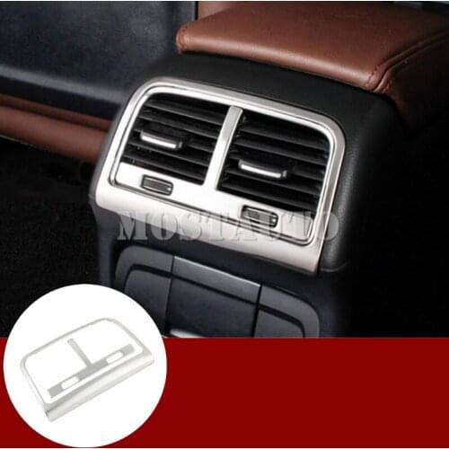 For Audi A4 S4 Interior Console Rear Air Vent Outlet Trim Cover 2008-2015 2pcs Car Accessories Interior Car Decor Car Trim