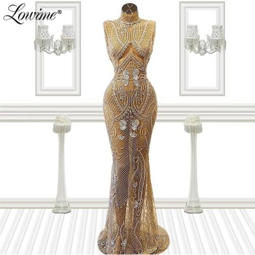 Illusion Rhinestones Beaded Party Dress Women Long Evening Dresses Prom Mermaid Dubai вечернее платье De Soiree 2021 Vestidos