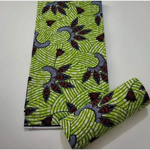 2021 Africa Ankara prints batik fabric soft 100% cotton real wax top quality sewing material tissus wax africain 6 yards