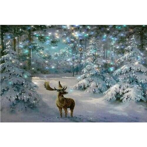 5D DIAMOND PAINTING KIT CUTE DEER FULL DRILL EMBROIDERY CROSS STITCH KITS CRAFTS