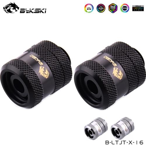 Bykski G1/4" OD16mm PETG Acrylic Hard Tube RGB Fittings ,Rigid Tube Connector 4 Layer Sealing ,Sync Motherboard,B-LTJT-X-16