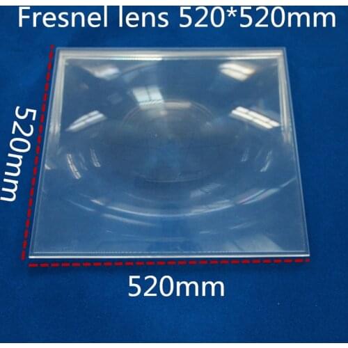 520*520mm 520x520mm square fresnel lens and focal length 620mm for sale