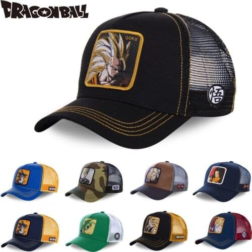 New Brand DRAGON BALL animation All Styles Snapback Cotton Baseball Cap Men Women Hip Hop Dad Mesh Hat Trucker Hat Dropshipping