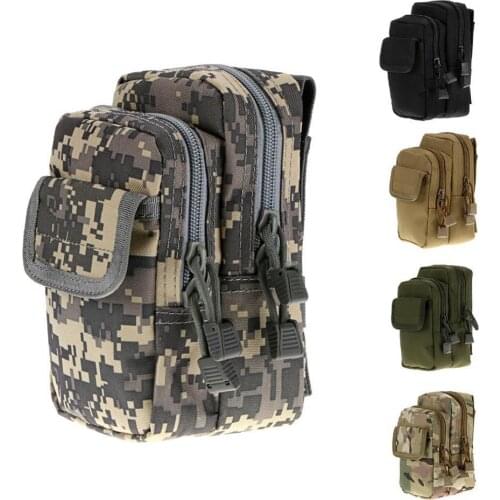 Bohemian Style Outdoor Camouflage Army Nylon EDC Molle Waist Bag Sundries Pouch Fanny Pack Mobile Phone Wallet