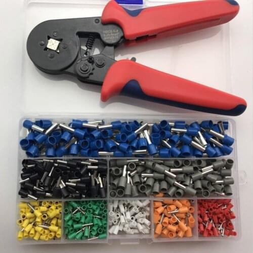 LTZFTL Self-Adjustable Crimping Plier + Crimping Terminals Sets Wire Cable Tube Pliers Multi Hand Tools