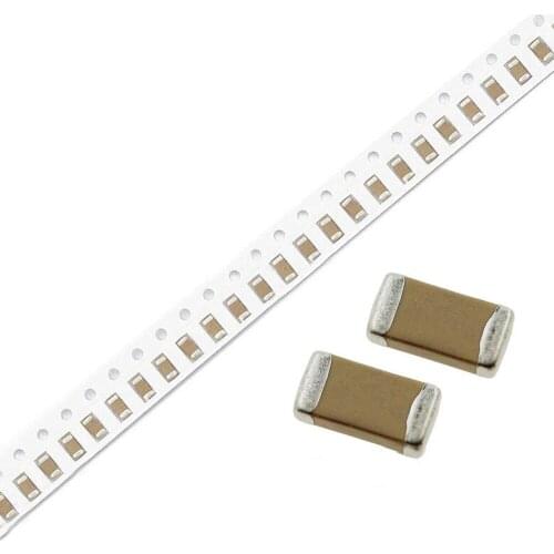 100pcs 1206 50V SMD Thick Film Chip Multilayer Ceramic Capacitor 0.5pF-100uF 10NF 100NF 1UF 2.2UF 4.7UF 10UF 1PF 6PF