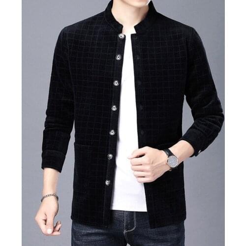 Ropa Vetement Homme 2020 Autumn Winter Fashion Imitation Mink Fur Shirt Sweater Cardigan For Man