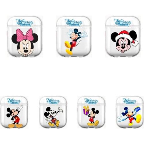 Disney Mickey Soft Silicone Cases For Airpods 1/2 Protective Bluetooth Wireless Earphone Cover For Air Pods Charging Box Bags