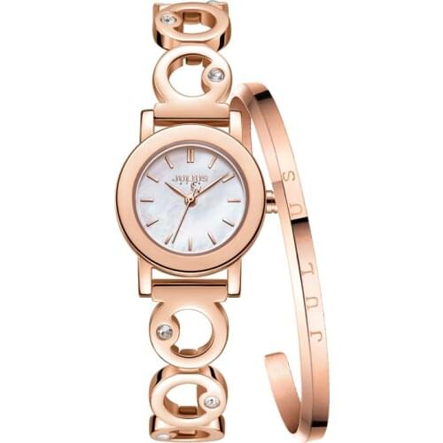 Julius Watch JS-056 Star Series Women Top Luxury Stainless Steel Case Sapphire Crytsal Glass High Quality Ladies Dress Watch