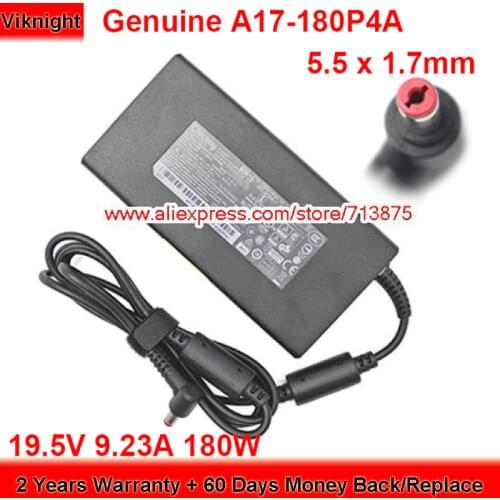 Genuine Chicony A17-180P4A AC Adapter 19.5V 9.23A 180W Charger A180A056P for Acer NITRO AN515-55 5.5 x 1.7mm Tip Power Supply