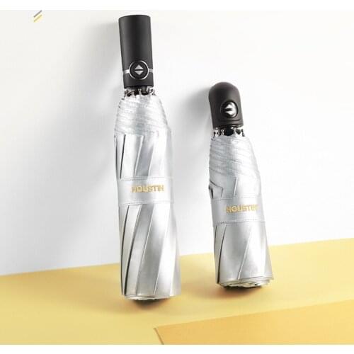 Portable Sun Laides Parasol UV Protection Women Fully Automatic Umbrella Rain and Sun Ultra-Light Small Parasol UPF50 + A5A