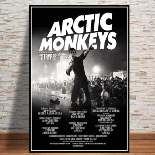 Posters and Prints Arctic Monkeys Music Band Quote Poster Wall Art Picture Canvas Painting For Room Home Decor