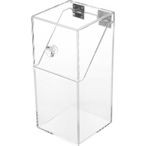 Clear Acrylic Makeup Jewelry Arrangement Storage Box Simple Design Transparent Desktop Cosmetic Brush Holder Organizer Case