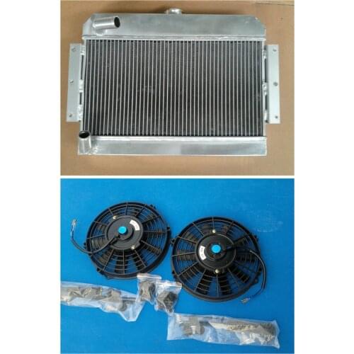 Alloy Aluminum Radiator+2*FAN 1968-1975 For MGB GT/ROADSTER TOP-FILL 1968 1969 1970 1971 1972 1973 1974 1975