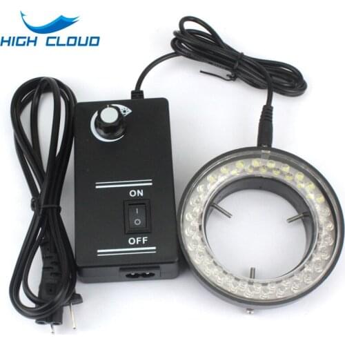 Adjustable 56 LED 144LED Ring Light illuminator Lamp For Industry Video Stereo Microscope Lens Camera Magnifier