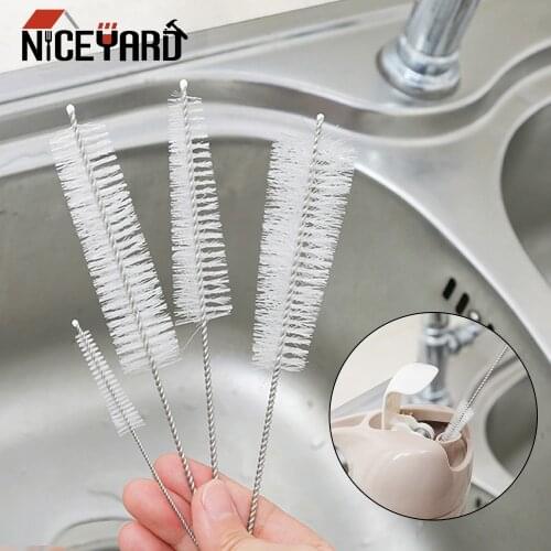 Long Handle Teapot Mouth Brush 4 pcs/set Kettle Spout Brushes Baby Milk Bottle Nipple Cleaning Tool Icing Piping Nozzle Brush