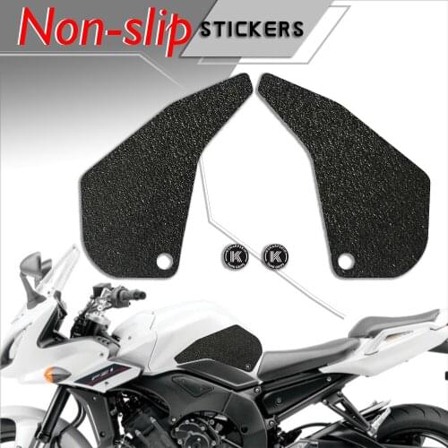 Motorcycle fuel tank pad tank grip protection Non-slip stickers knee grip side applique for YAMAHA 2006-2015 FZ1