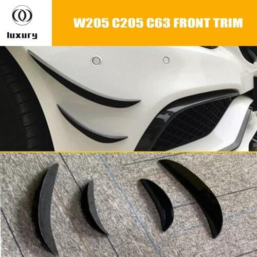 C63 Carbon Fiber Front Bumper Side Fender Wing Splitter for Benz W205 C205 C63 & C63s Amg Sedan & Coupe & Convertible