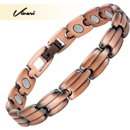 Vivari Retro Vintage Magnetic Bracelet for Women Health Wristband Bracelets&Bangle16Pcs Magnet Promote Blood Circulation Supreme