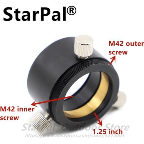StarPal M42 outer screw and inner screw adapter with brass ring and 3 screws High Precision for Binoculars Monocular Astronomy