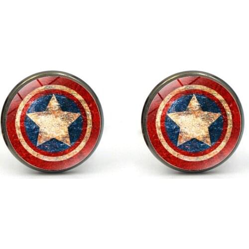 XK-5HXK0312 Quality French Suits Cufflinks with Star Shield Pattern Retro Men Shirts Sleeve Nails Male Cuff Link for Collection