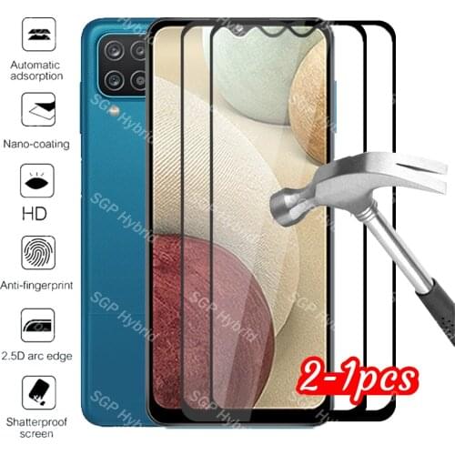 2pcs protective glass For samsung a12 case For samsung galaxy A12 a 12 12a tempered glass samsun galaxi a12 2021 phone cover