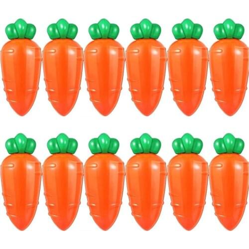 12PCS Plastic Carrot Containers for Surprise Easter Toys Unique Empty Easter Eggs Alternative,Easter Basket Fillers