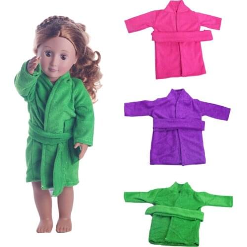 3pcs Doll Clothes Accessories Plush Pajamas For 18 Inch American&43Cm Baby New Born Doll Our Generation ,Birthday Festival Gift