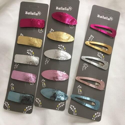 5pcs Children Snap Hair Clips Barrettes Girls Cute Hair Clips Colorful Headbands for Kids Hair Accessories