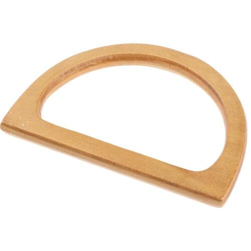 6x Wooden Purse Handles Evening Clutch Bag Handbag Handle Replacement DIY Craft