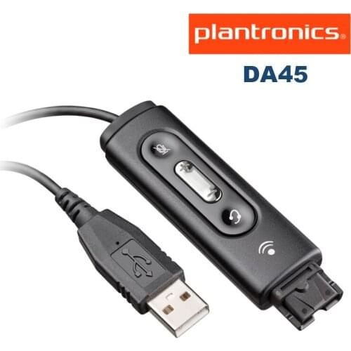 Plantronics DA45 77559-41 USB Audio Adapter for Plantronics HW Series Wired Headsets
