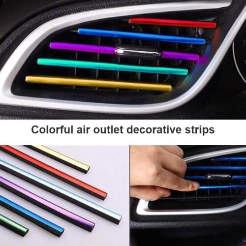 Decorative Strip for Air Outlet of Automobile Air Conditioner Car Interior Accessories Decoration Parts Accessory Home Stickers