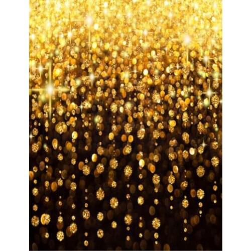 Shiny Gold Crystal Baby Children Photography Backdrop for Photo Studio Birthday Party 150cm*200cm fond de studio de photographie