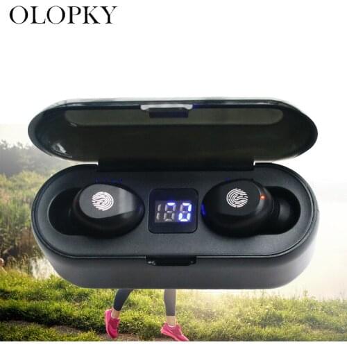 Bluetooth Earphone 5.0 LED Display IPX7 Waterproof 8D Bluetooth Stereo Earbuds TWS Wireless Bluetooth 5.0 Earphone For All Phone