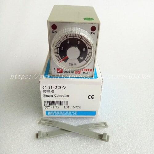 C-11-220V FOTEK Timer Controller 100% New & Original ON DELAY or ONE SHOT Controller C-11 220VAC