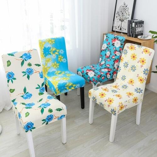 Big Elastic Chair Cover Cheap Stretch Chair Cover Seat Slipcovers Printed Stretch Elastic Chair Cover For Home Dining Room Hotel