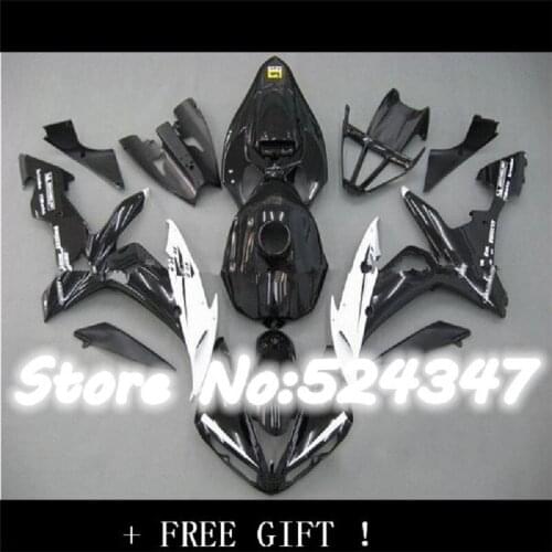 Customized Injection motorcycle fairing kits fit for YAMAHA 2004-2006 YZFR1 04 05 06 YZF R1 black white plastic fairings kit